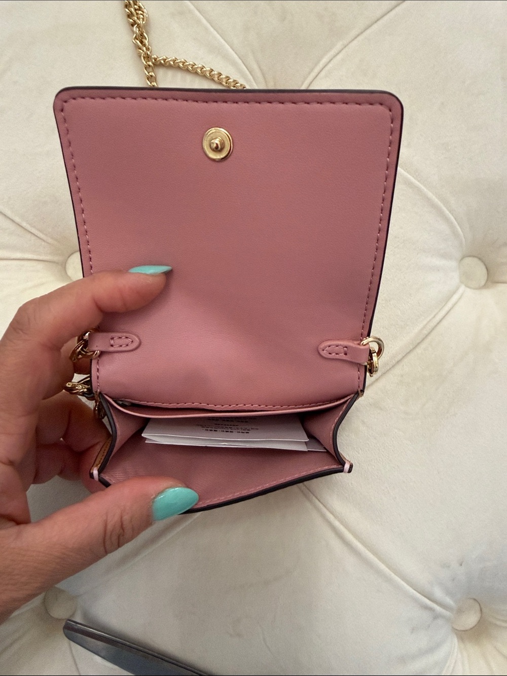 COACH Mini Wallet On A Chain
In Signature Canvas With Charms - Picture 14 of 17